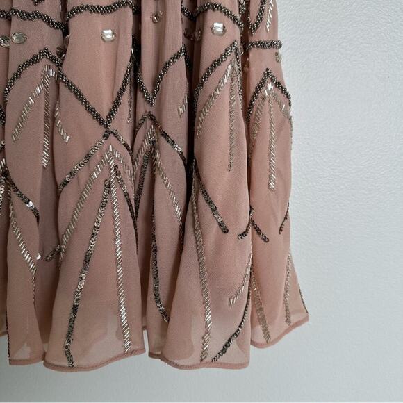 ASOS Pretty Skater Dress With Metal Embellishment - Picture 7 of 10